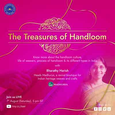 National Handloom Day – Interesting session on the vast handloom culture in India