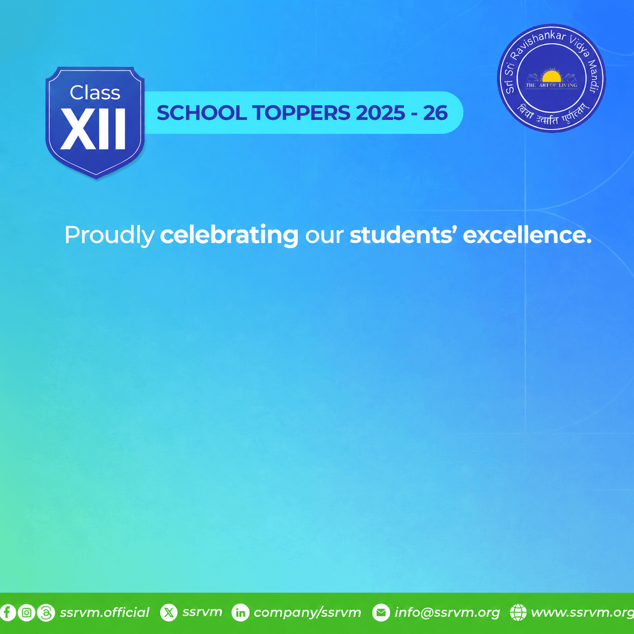 Class XII Results 2025-26