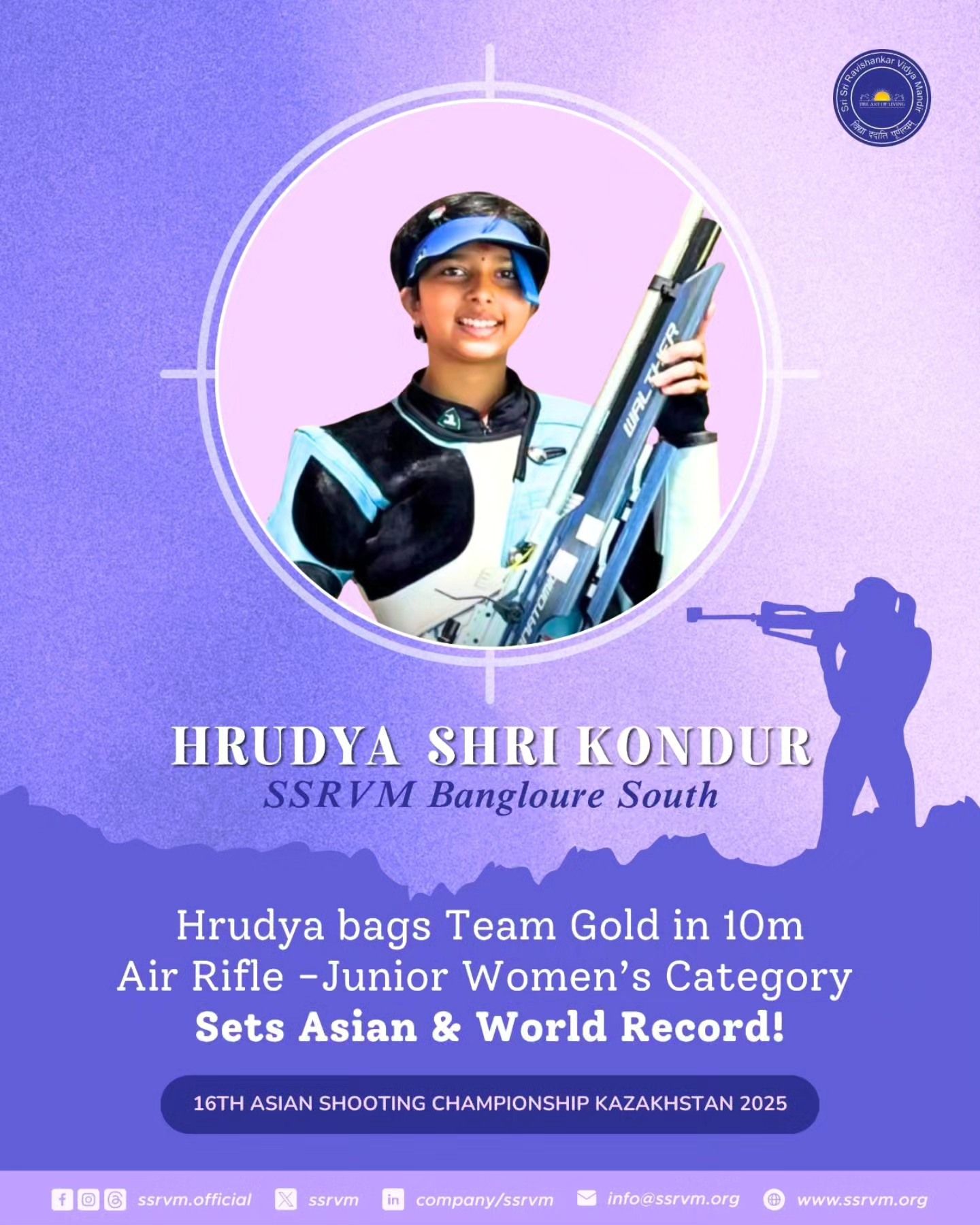 16th Asian Shooting Championship, Kazakhstan 2025.