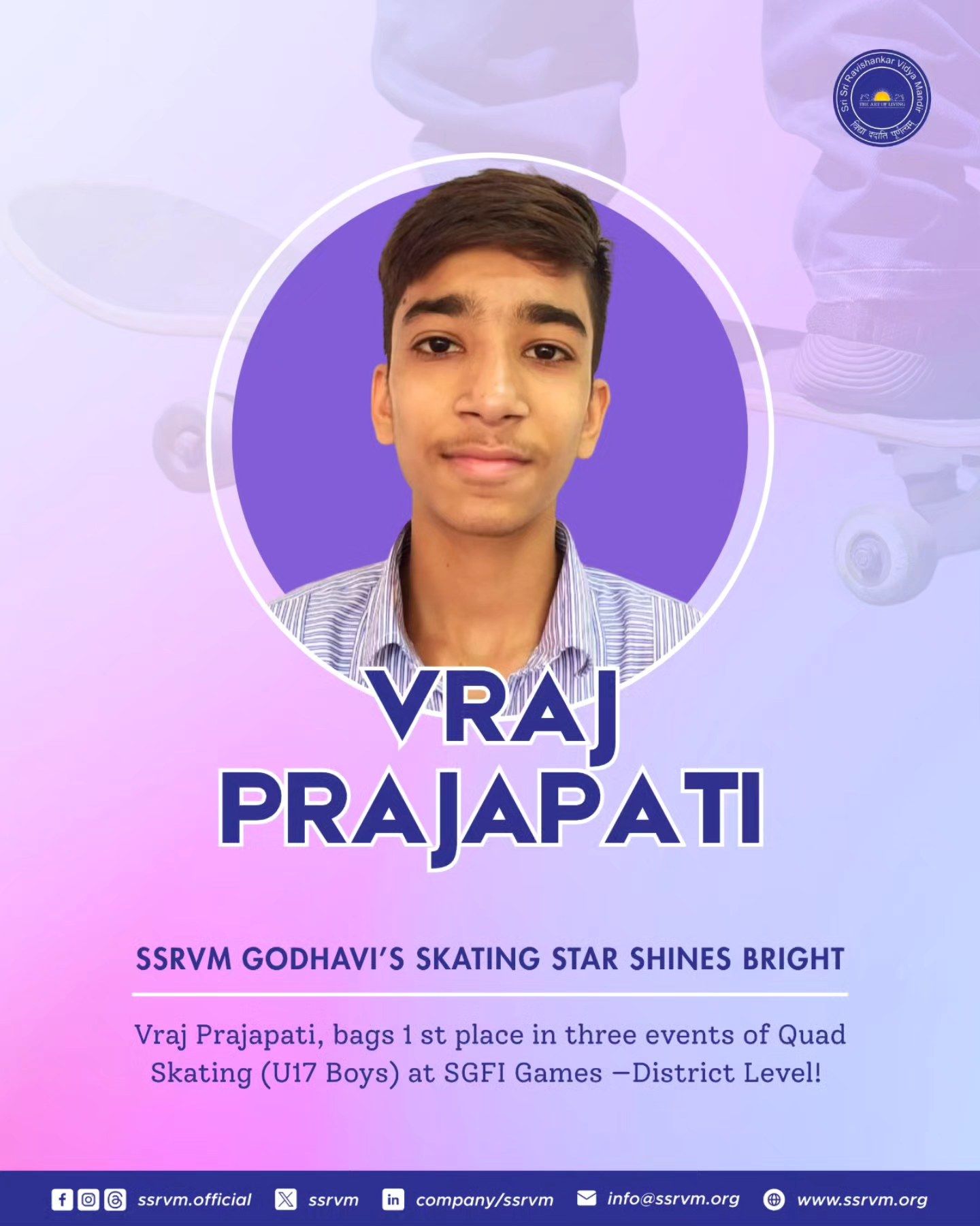 SSRVM Godhavi’s Skating Star Shines Bright! 