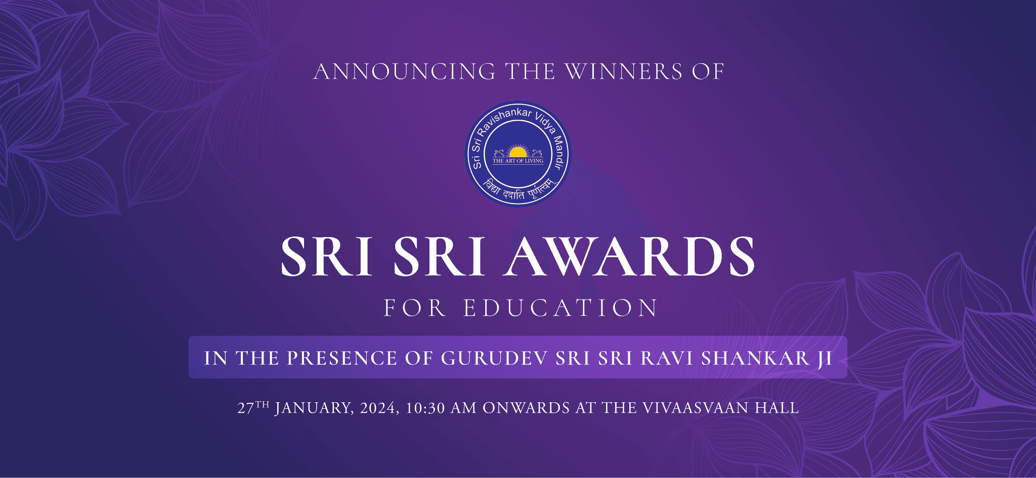 A Look Back: Highlighting Past Winners from the Sri Sri Awards 2024 